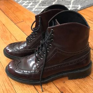 Zara brogue boots